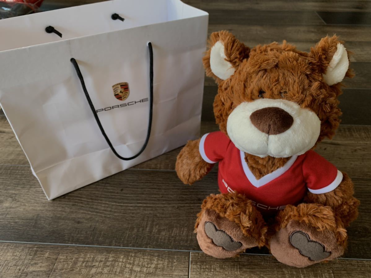 ☆Porsche ポルシェ オリジナル 大サイズ テディベア ぬいぐるみ くま