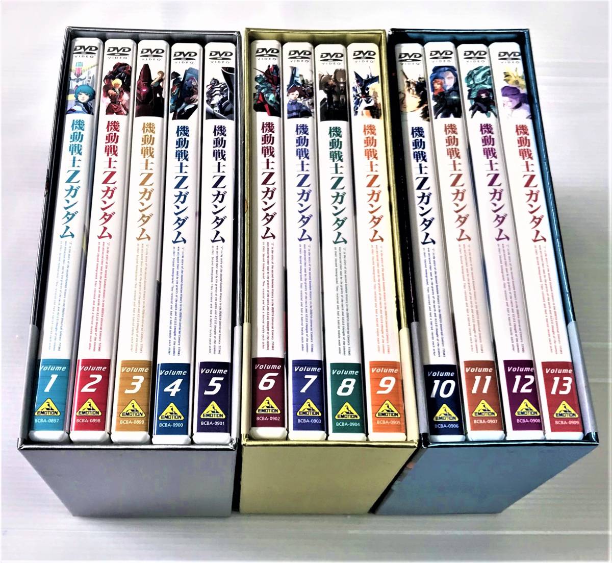 美品】機動戦士Zガンダム DVD BOX 全13巻 I～III 3BOXセット DVD ◎美
