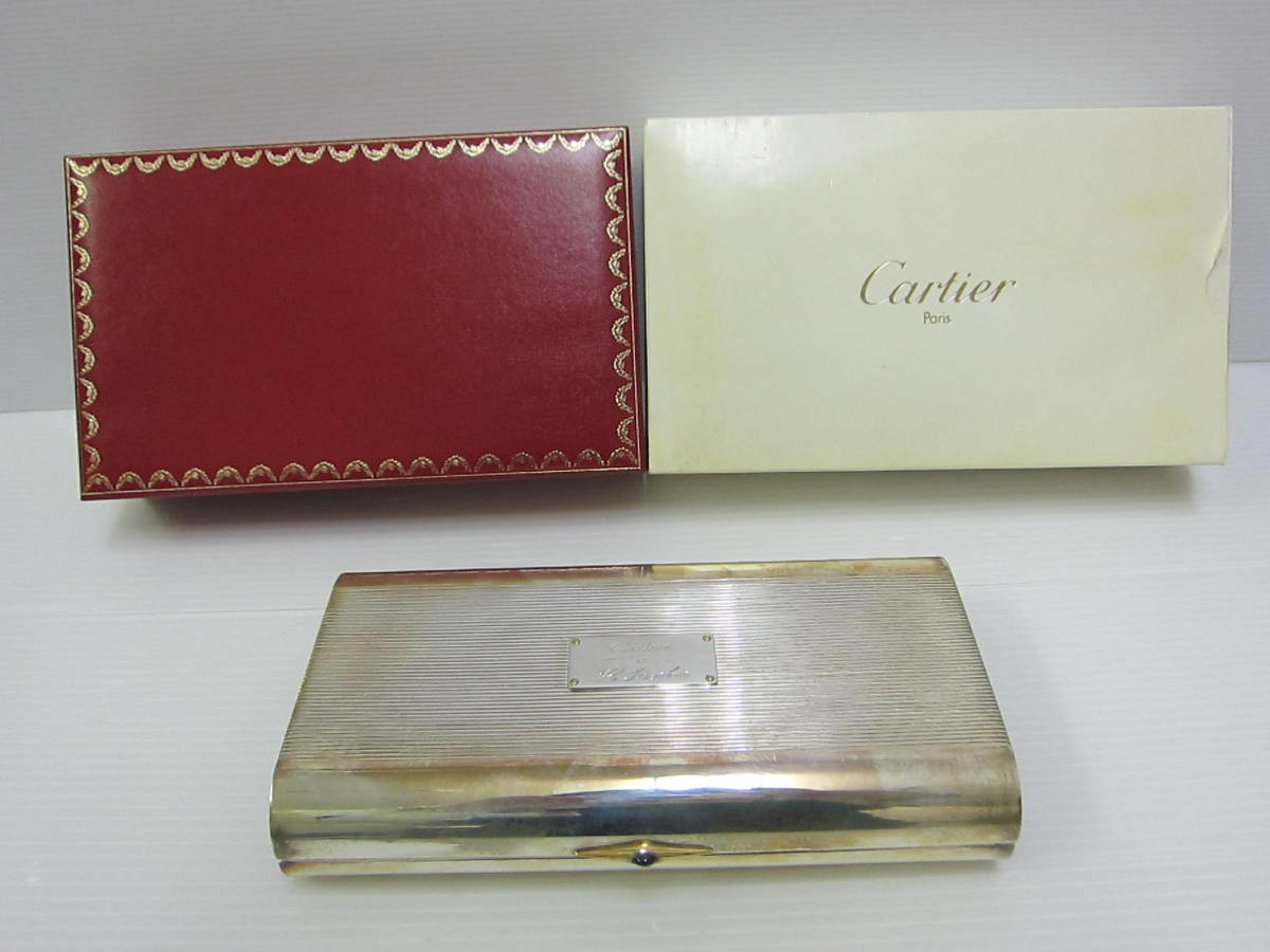 送料無料※ Cartier カルティエ シガーケース 葉巻 ネーム入り 現状渡し