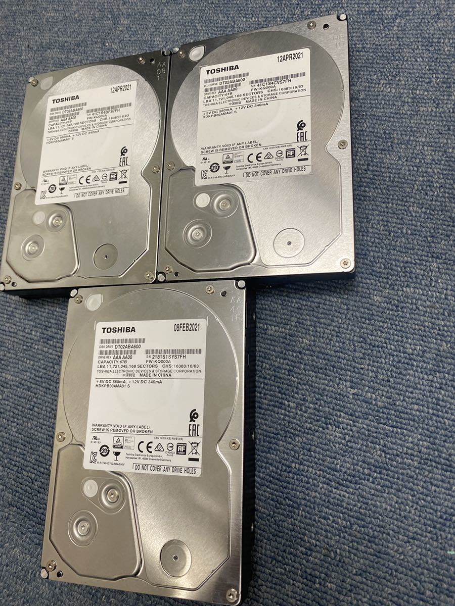 6TB 東芝 - ハードディスク | 内蔵 Hard Drive 3.5インチ Dell