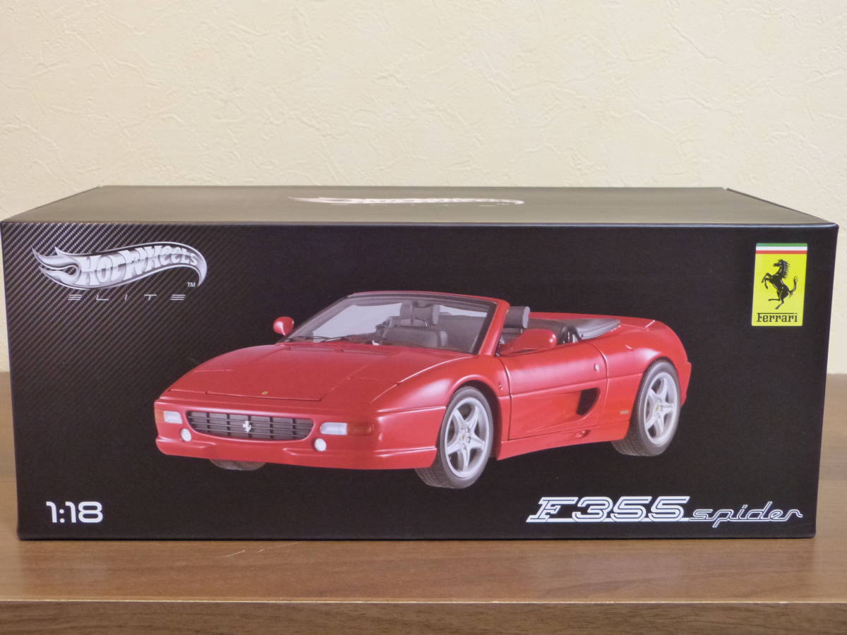 未開封 HW ELITE 1/18 フェラーリ F355 スパイダー HOTWHEEL FERRARI 