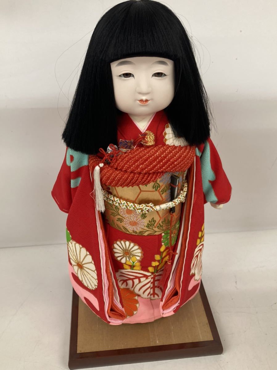 市松人形 豊徳斉 元賀章介作 古い 高さ約44cm 女の子 男の子 日本人形 