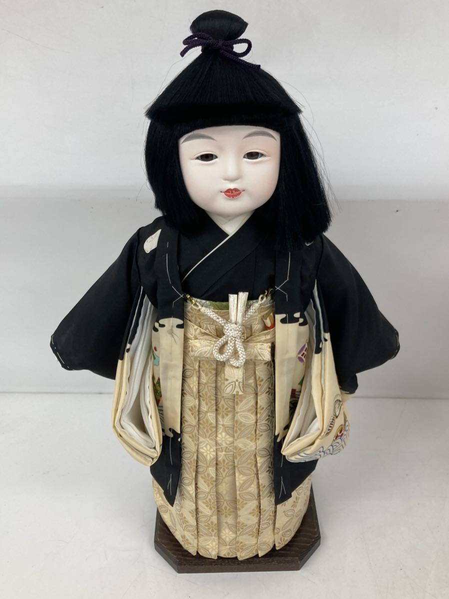 市松人形 豊徳斉 元賀章介作 古い 高さ約44cm 女の子 男の子 日本人形 