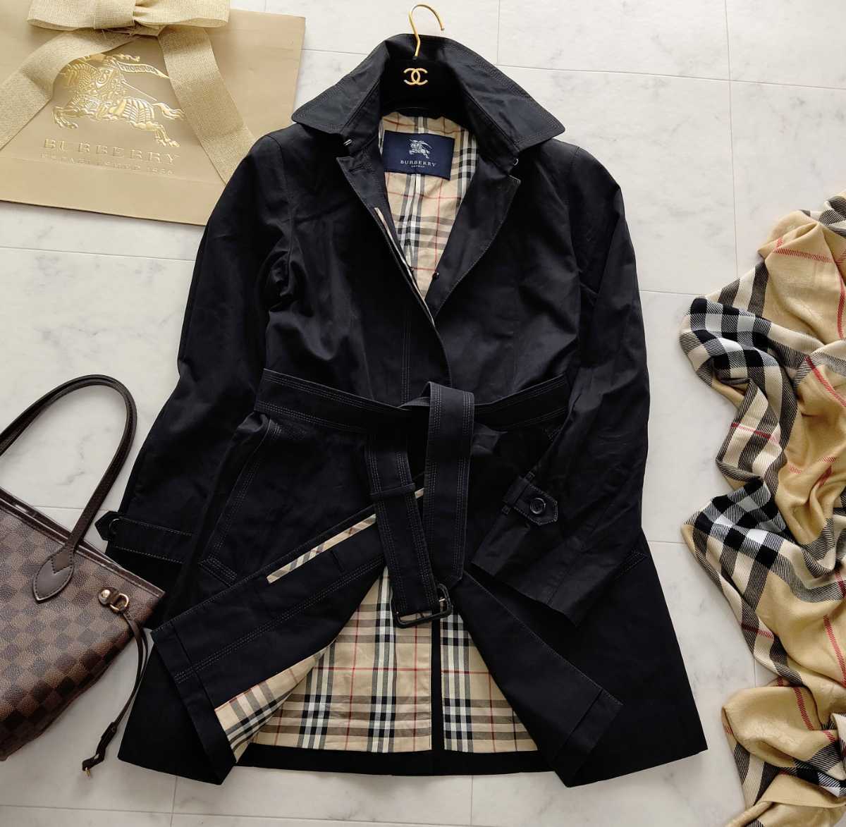 BURBERRY ブラック トレンチコート11号