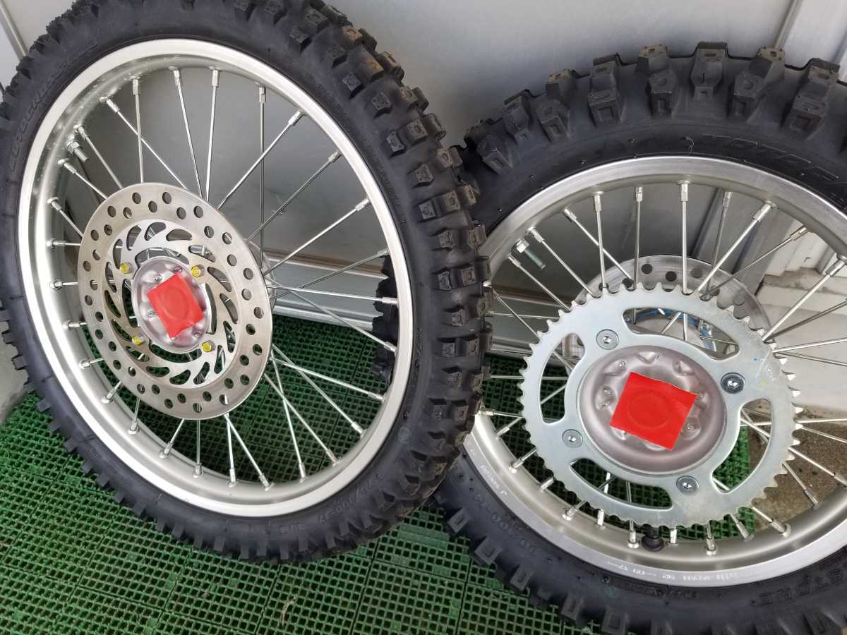オートバイ crf150 スモール前後ホイールセット
