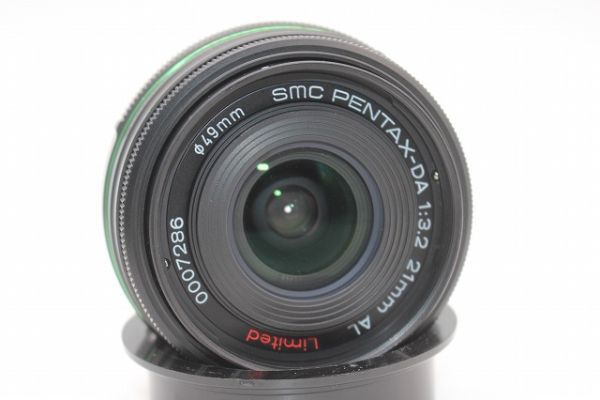 ■超極上美品■ペンタックス smc PENTAX-DA 21mm F3.2 AL Limited ブラック フード付 #Z1125