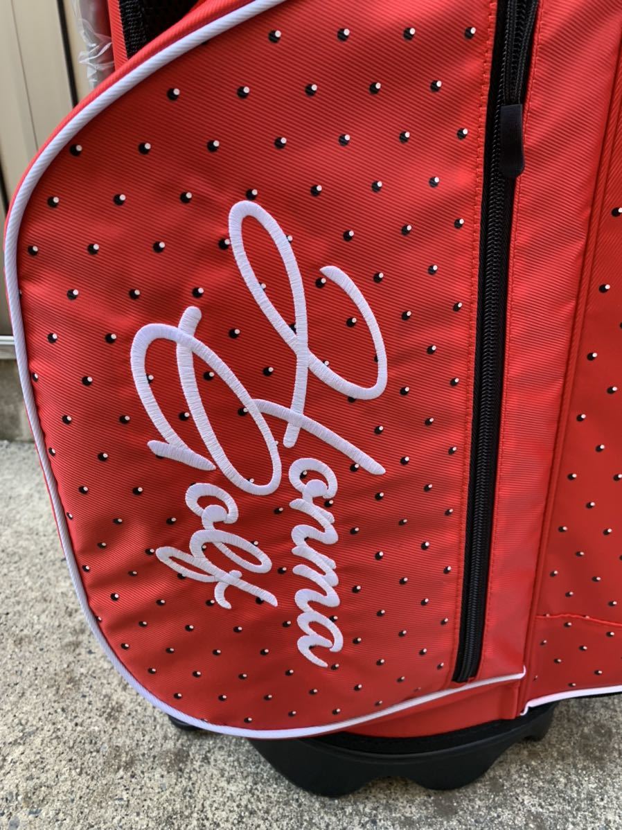 本間ゴルフ キャディバッグ スタンド式 レッドマリンHONMA スタンド式