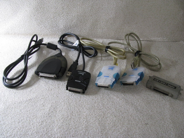 K7157/変換ケーブルなど 5個/SCM Microsystems USB-SCSI-MD50など