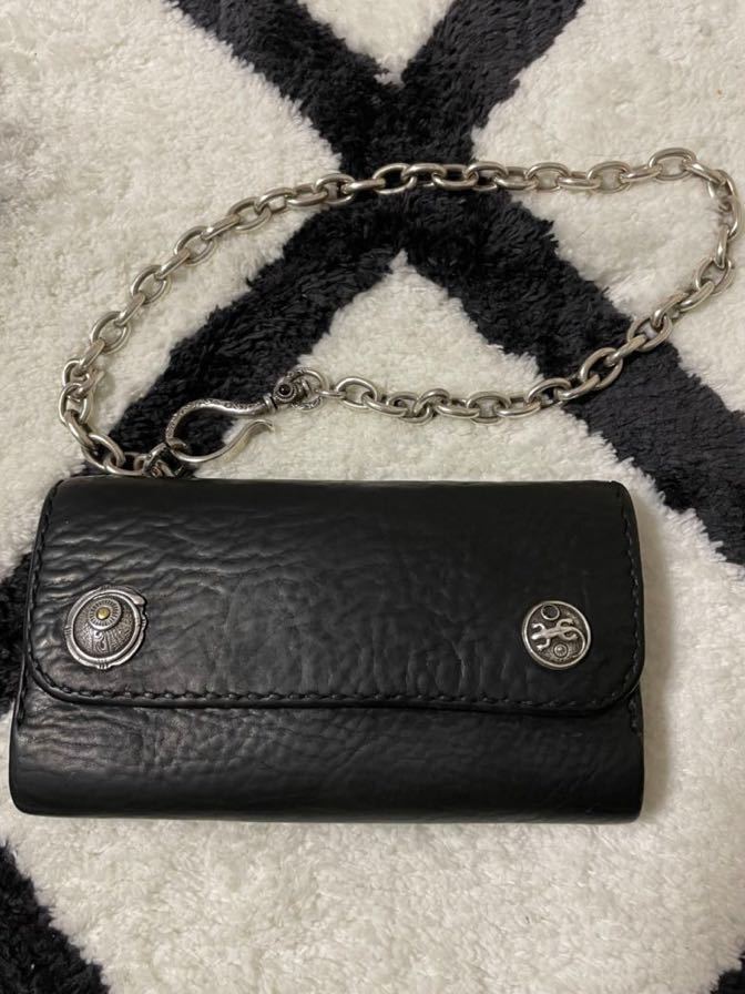 激レア あるじゃん レザーウォレット ウォレットチェーン☆AG(長財布 