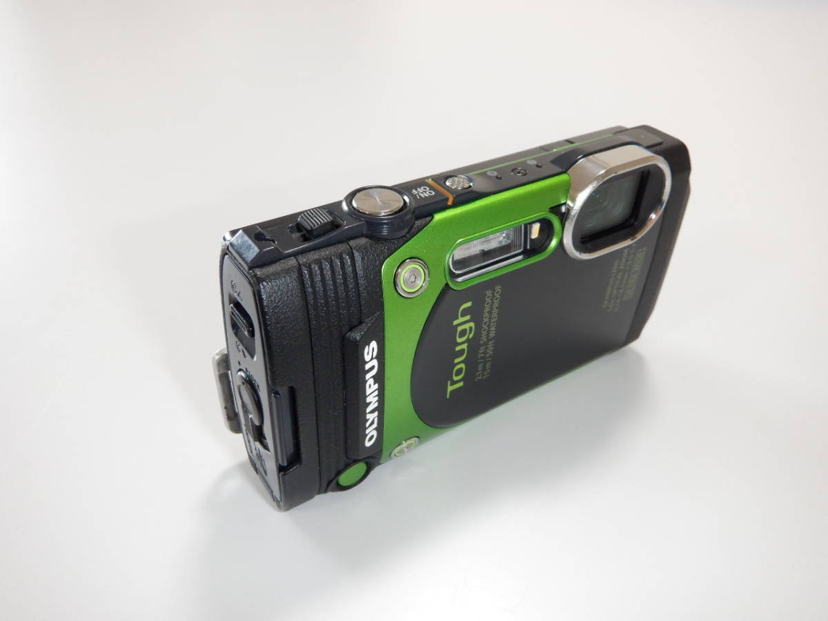 ☆美品 Used デジカメ 防水 OLYMPUS STYLUS TG-870 Tough グリーン 