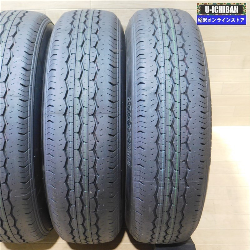 新車外し品 ハイエース 2021年製 ブリヂストンRD613 195/80R15 + 純正