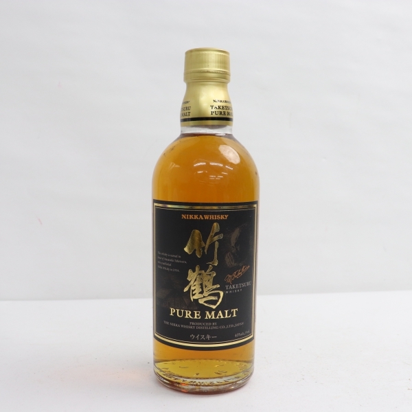 NIKKA（ニッカ）竹鶴 NV ピュアモルト 黒ラベル 旧 43％ 500ml