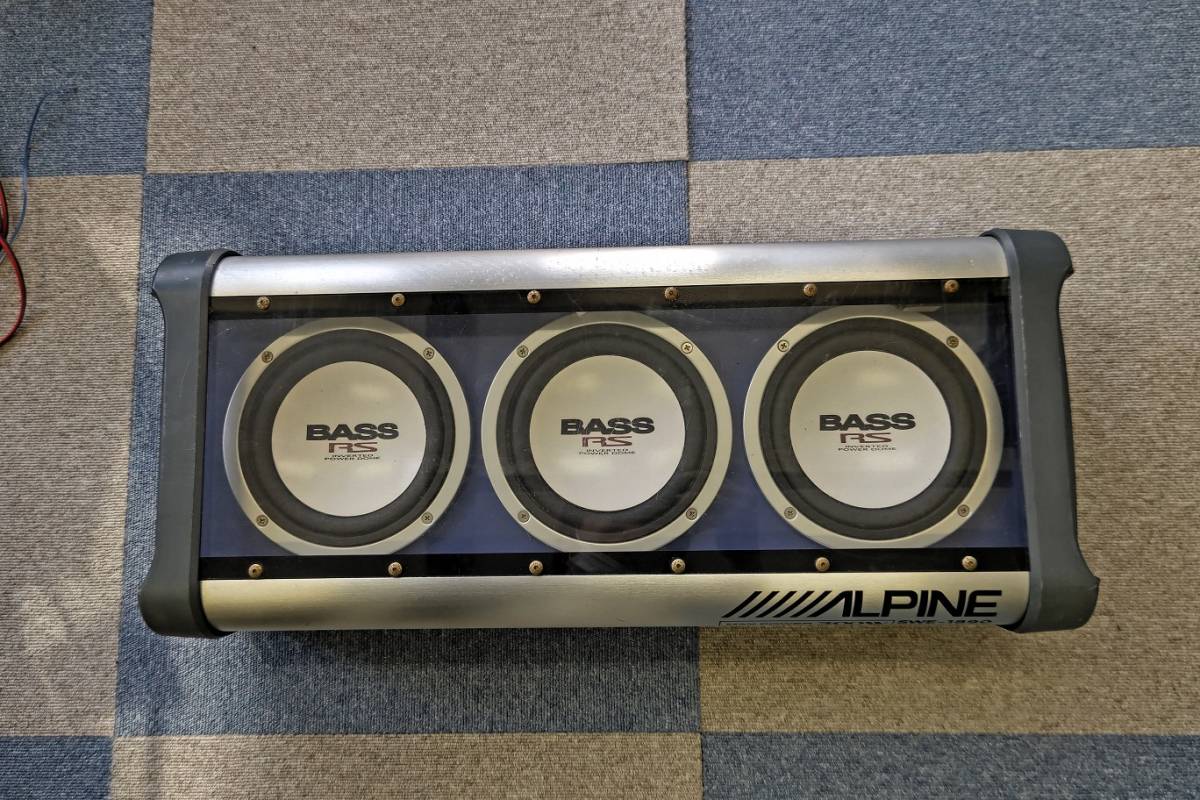 アルパイン SWE-1890 サブウーファー 300W 配線付き