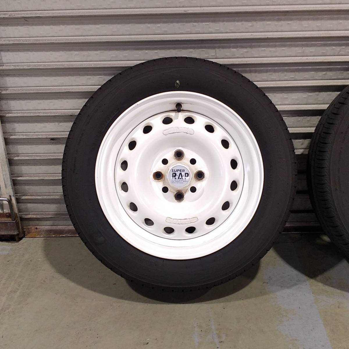 ☆希少☆軽量☆スーパーラップ6JJ×14 +38 4H×100☆175/60R14 20年製 