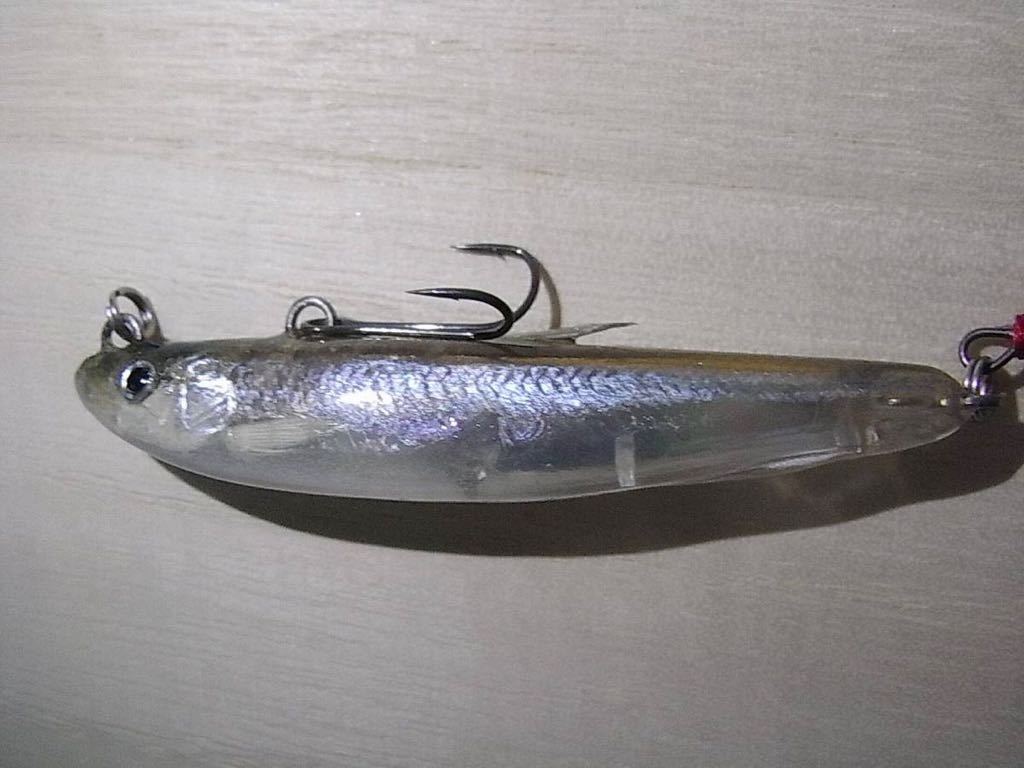 魚皮ルアー ティムコ グリマー6 相模湖ワカサギ皮張り仕様① 内部