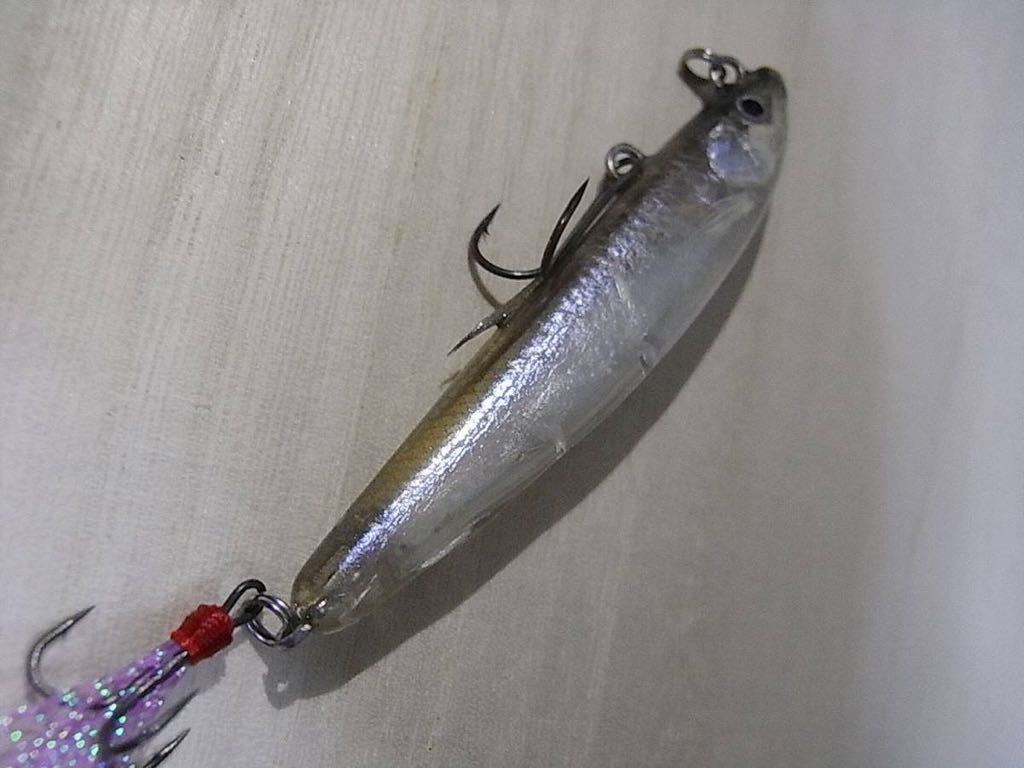 魚皮ルアー ティムコ グリマー6 相模湖ワカサギ皮張り仕様① 内部