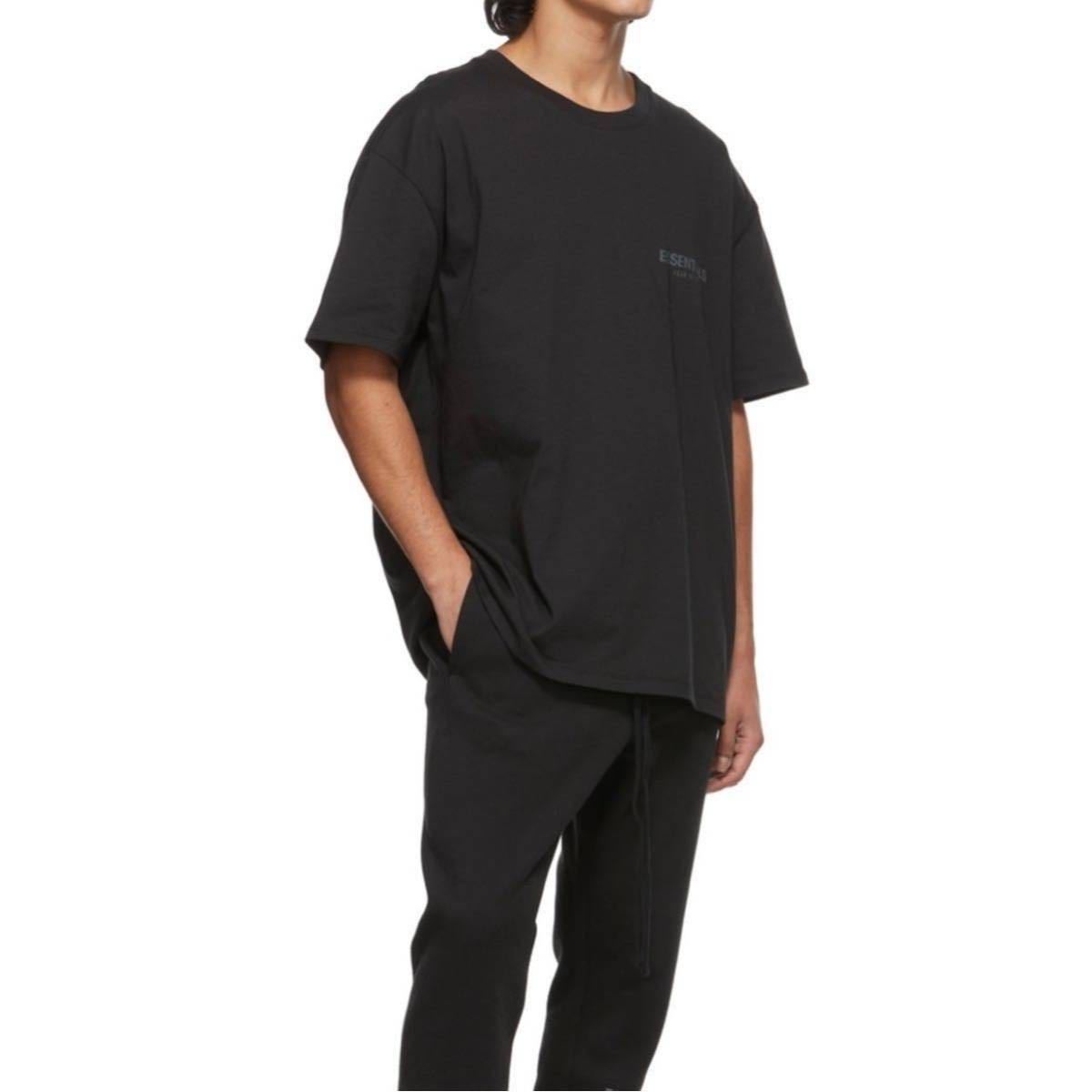 XXL】黒 FOG Essentials 21FW Black T-Shirt ブラック Tee Fear Of God 