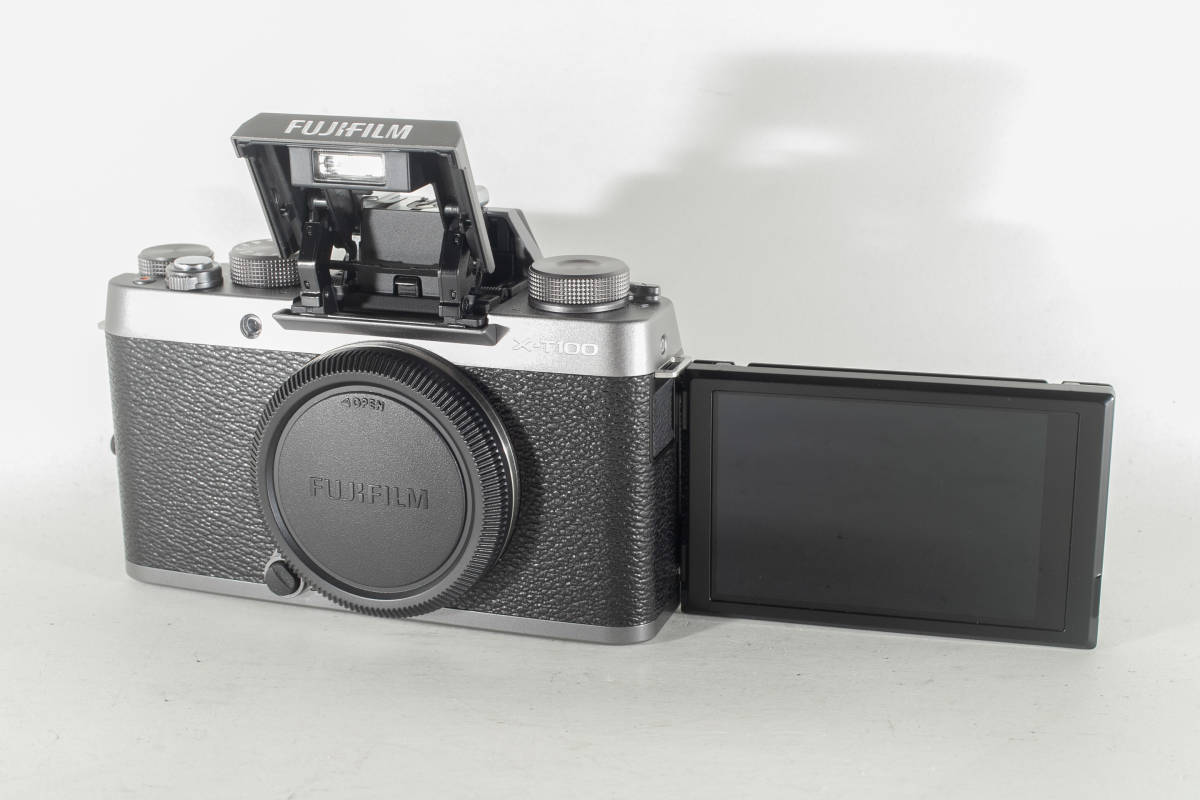 ２富士フィルム X-T100 ダークシルバー ボディー ミラーレス一眼レフカメラ fujifilm フジフィルム X-T100 ボディ FUJIFILM #2553416 良品 W87576387