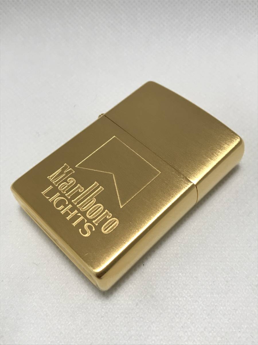 新品】ZIPPO ジッポー MARLBORO LIGHTS マルボロ ライト SOLID BRASS 