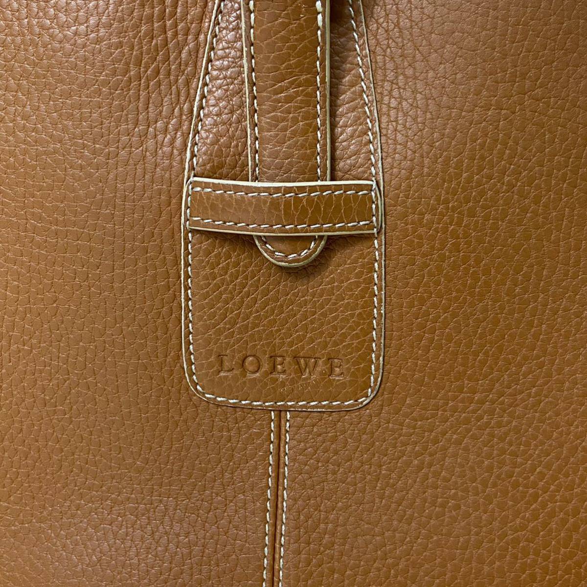 1円 LOEWE ロエベ SENDA センダ トートバッグ A4収納可能 シボ革 