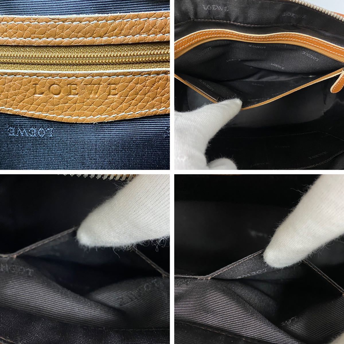 1円 LOEWE ロエベ SENDA センダ トートバッグ A4収納可能 シボ革 