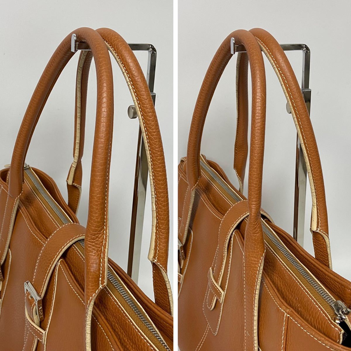 1円 LOEWE ロエベ SENDA センダ トートバッグ A4収納可能 シボ革 