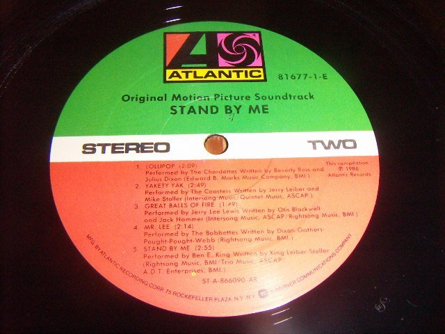 LP：STAND BY ME スタンド・バイ・ミー オリジナル・サウンドトラック