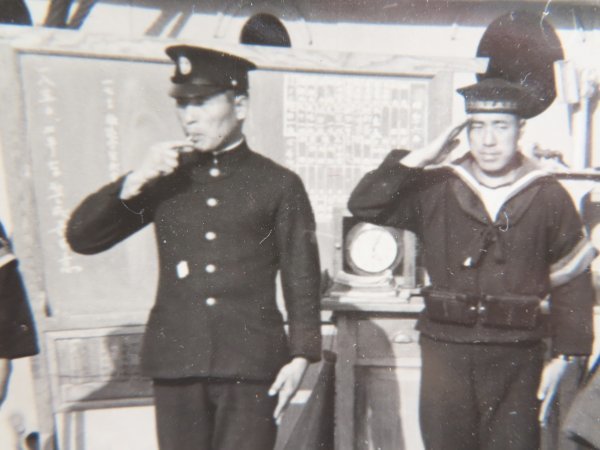 海軍大将 敬礼する山本五十六 焼付写真 大日本帝国海軍 連合艦隊司令