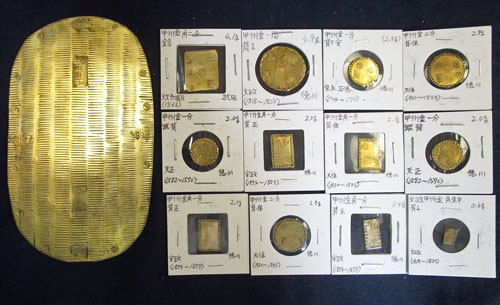 室町～江戸期 甲州金12枚 大型 慶長八両大判金 1枚 特選品 計13枚 ⑧