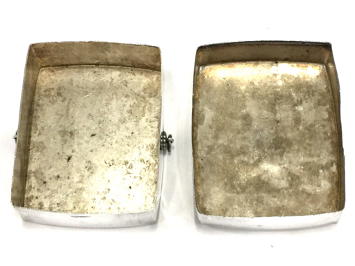 ♪小箱　ボンボニエール？ 銀製？ 犬の刻印 ？ 小林製 ボンボニエール 小物入れ ケース 純銀 シルバー 総重量約44.3g