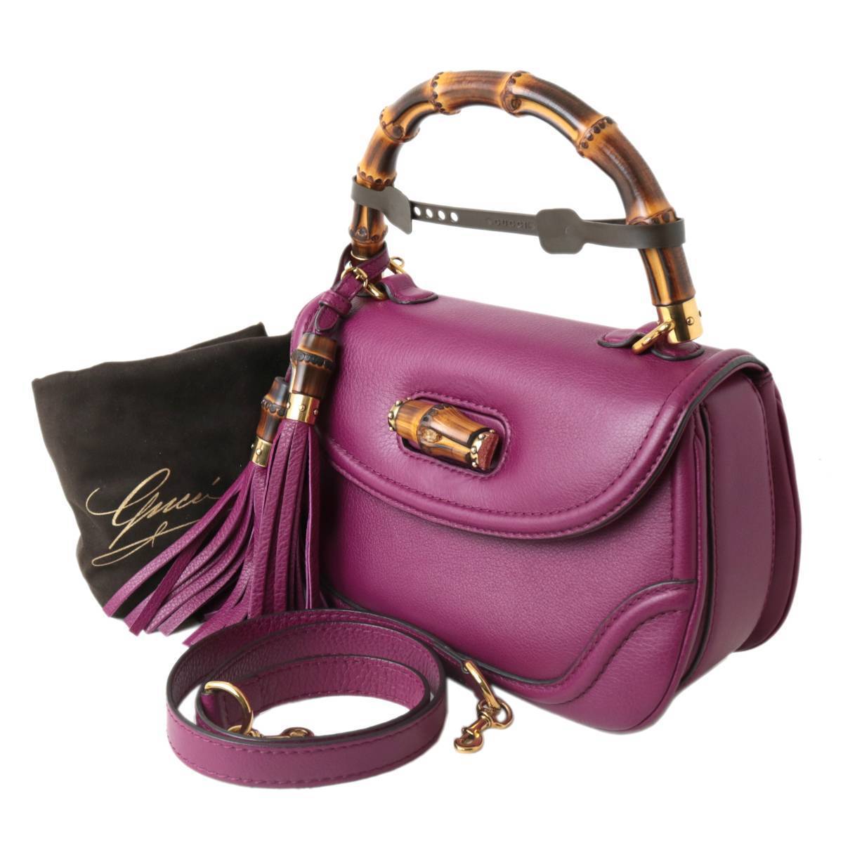 GUCCI /グッチ ニューバンブー 2WAYバッグ ハンドバッグ ショルダー 