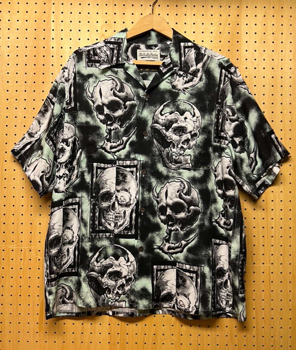 WACKO MARIA ワコマリア 56 TATTOO STUDIO コラボ ハワイアンシャツ MINT Mサイズ