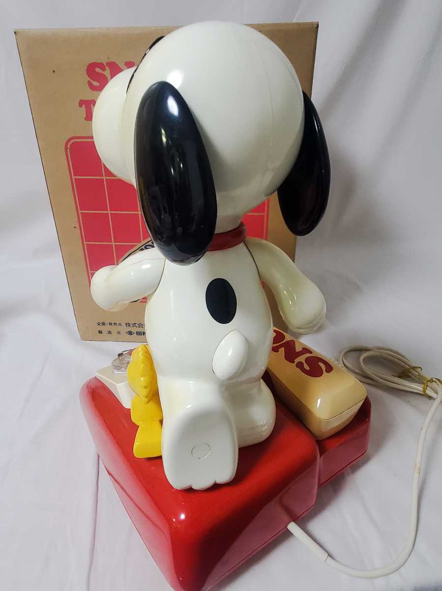 田村電機 TOMY SNOOPY スヌーピー☆ダイヤル式 電話機 /昭和レトロ☆to
