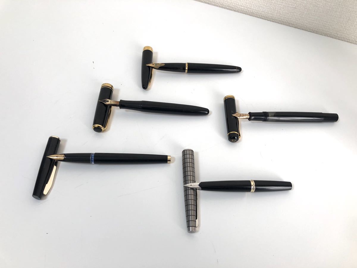 万年筆】PILOT/パイロット/ペリカン/5本まとめ/18K 750/14K 585/刻印  
