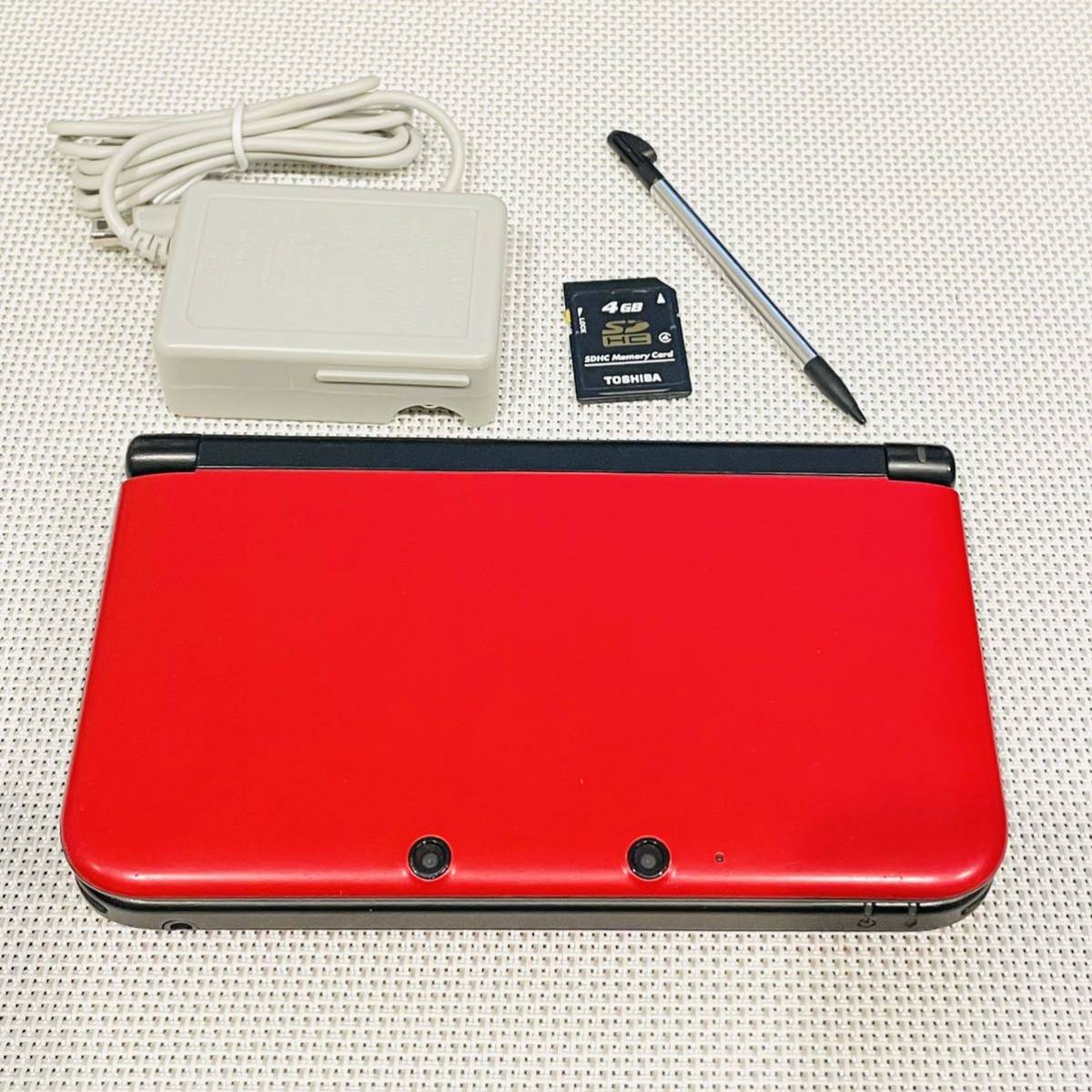 任天堂 ニンテンドー3DS LL 動作品 レッド LL レッド 本体 付属品付き