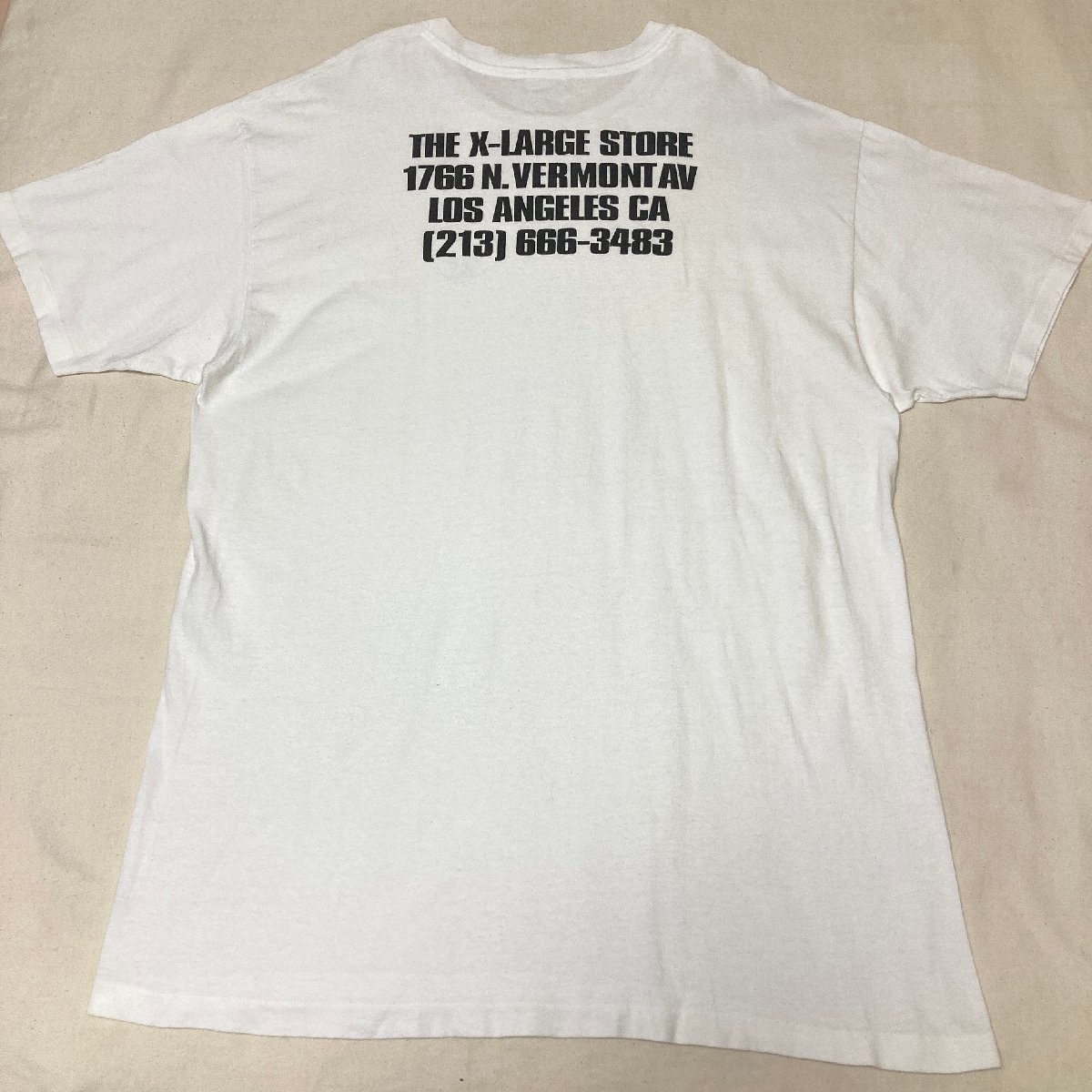 5000円スタート！X-LARGE エクストララージ 90s USA製 ロゴ プリント T 