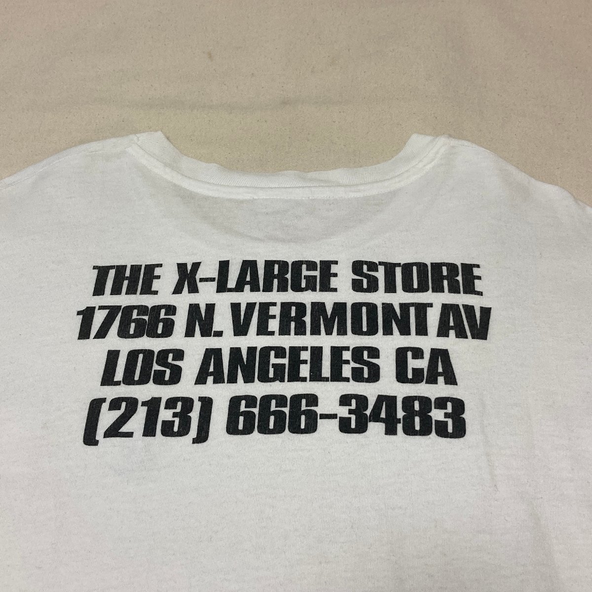 5000円スタート！X-LARGE エクストララージ 90s USA製 ロゴ プリント T 