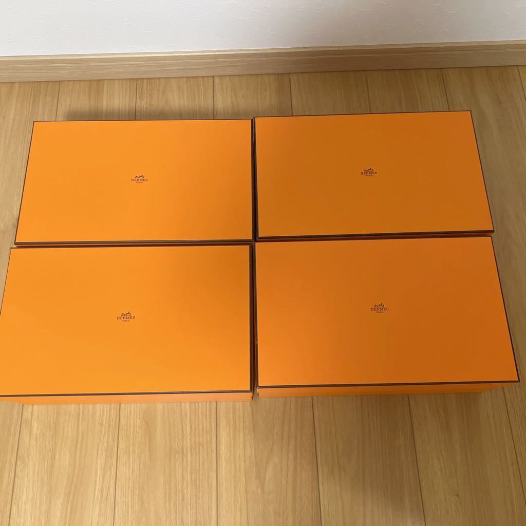取寄用品 エルメス 空き箱 空箱 サンダル 靴 4つセット