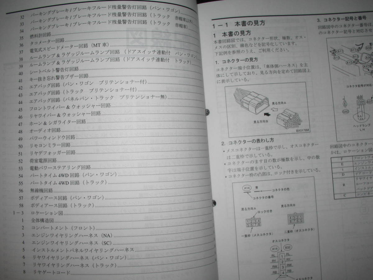 絶版品☆TW1TW2・TT1/2 TV1/2サンバー電気配線図集 2008年7月(スバル 