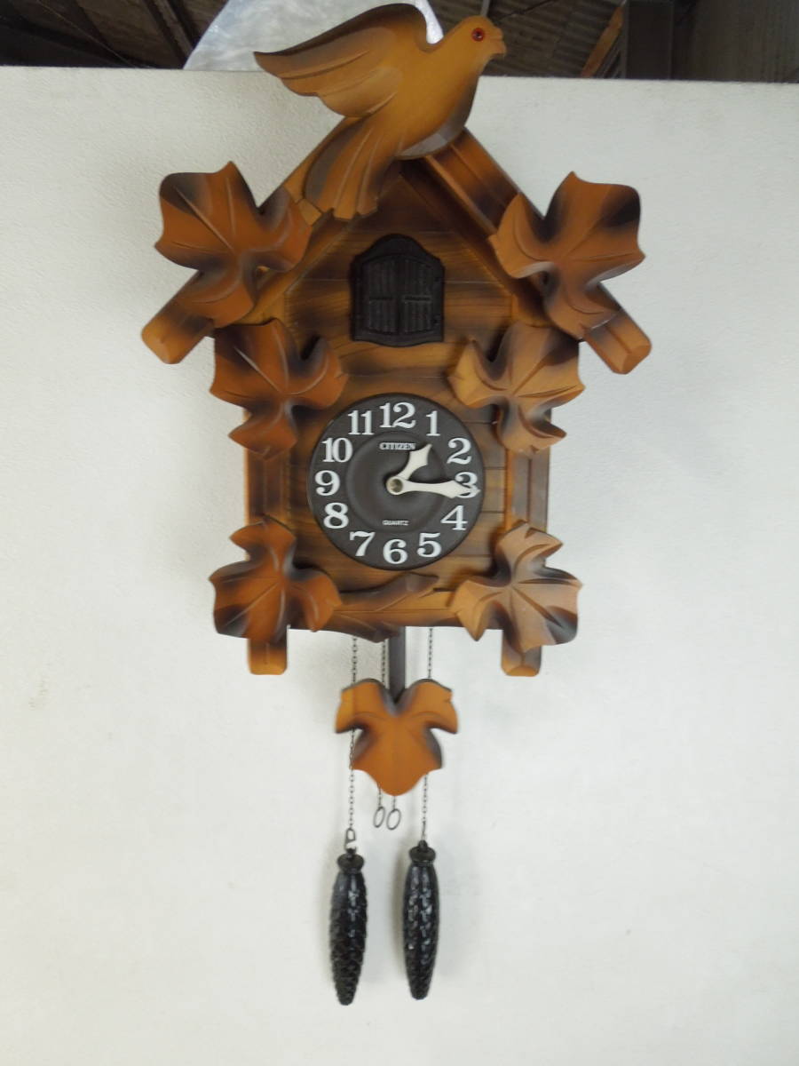 鳩時計 シチズンクオーツ 4MJ-3B ハト時計鳩時計CITIZENシチズン