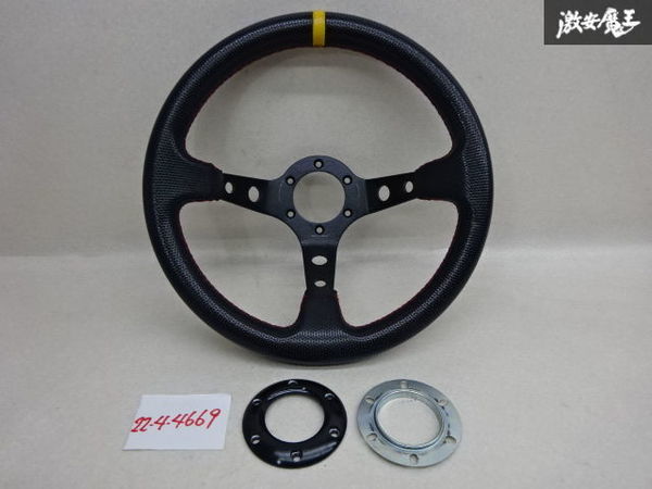 車 メーカー不明 ステアリング ハンドル ブラック