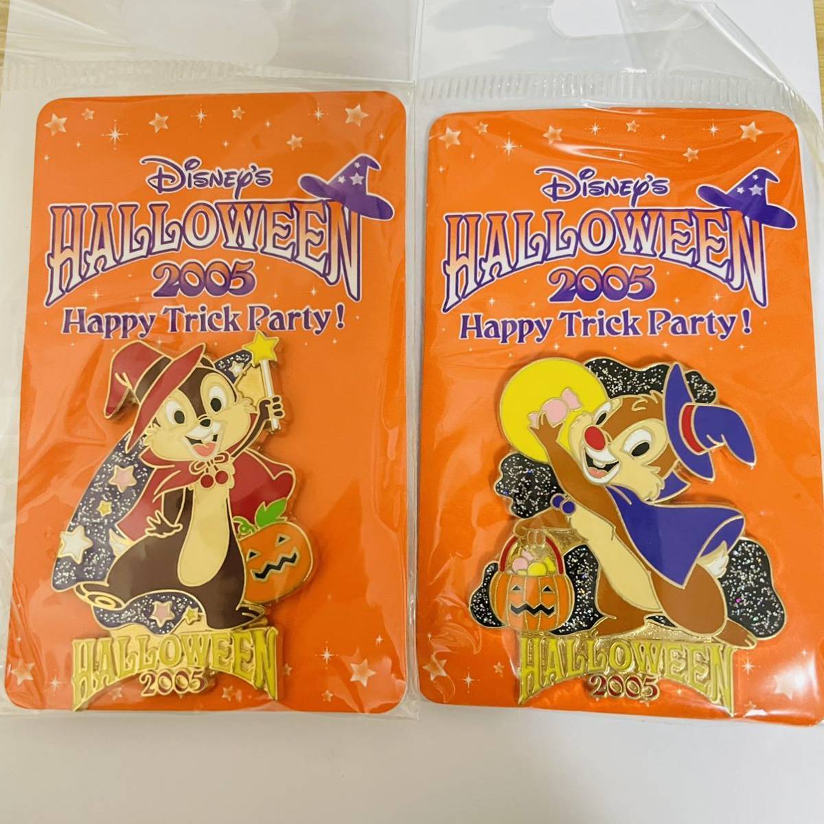 レア ディズニー ピンバッジ ハロウィン2005 チップ デール