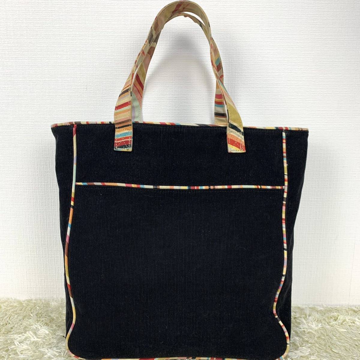 1円 ポールスミス マルチストライプ Paul Smith A4◎ ハンドバッグ 