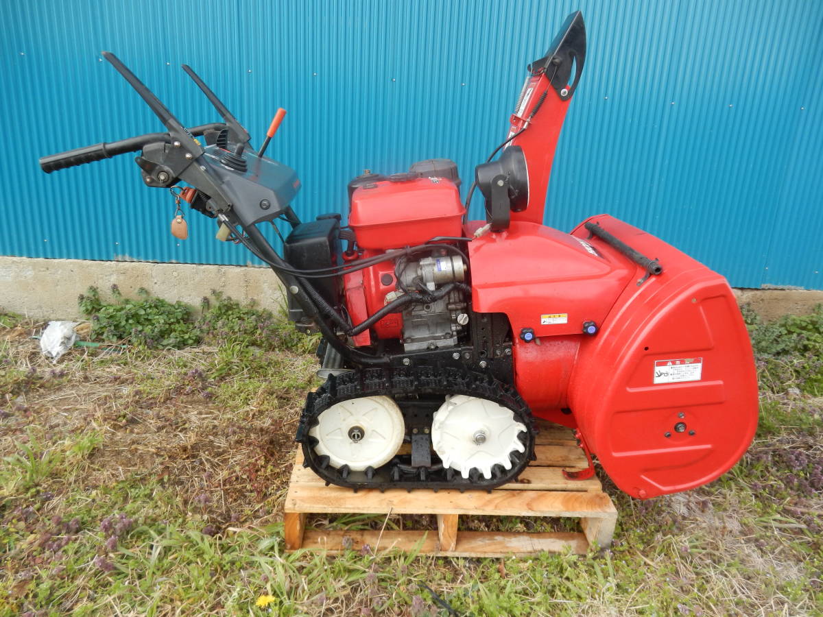 セル始動 クローラ&ベルト&バッテリー新品交換済 ホンダ除雪機