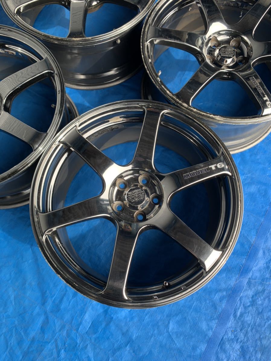 YOKOHAMA AVS モデルT6 MODEL T6 18インチ 8J5穴PCD 100 オフセット45