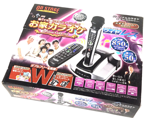 【美品・完備品】ON STAGE PK-905W シルバー パーソナルカラオケ 極美品】ON STAGE オン・ステージ パーソナルカラオケ PK-905Wお家