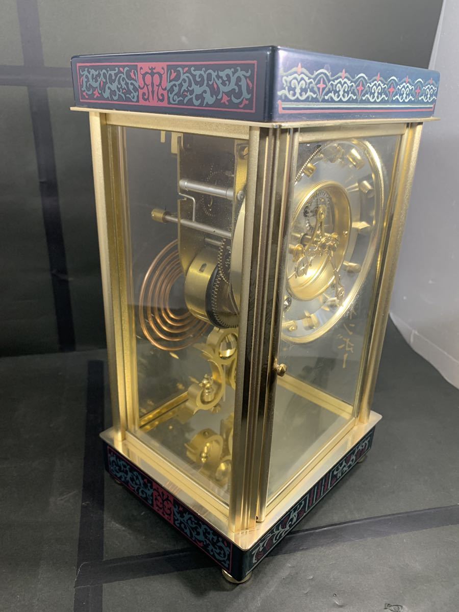 値下げ アンティーク 七宝装飾置時計【Nマーク】