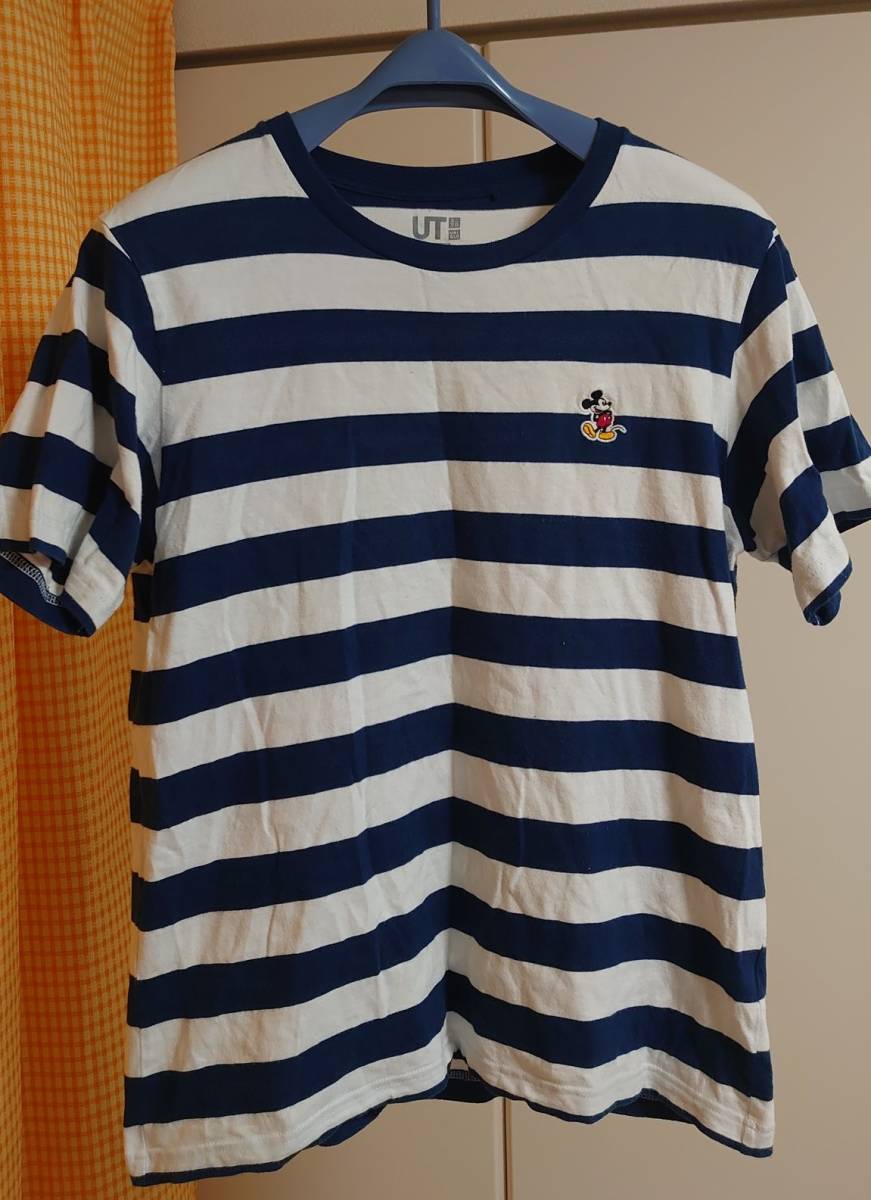 ユニクロ ディズニー Tシャツ メンズ Lサイズ ボーダー青白 半袖tシャツ 売買されたオークション情報 Yahooの商品情報をアーカイブ公開 オークファン Aucfan Com