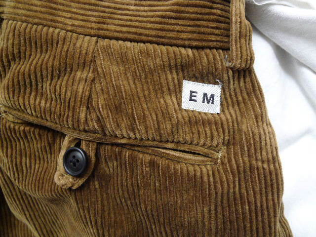 ◆ENDS and MEANS エンズアンドミーンズ Grandpa Cord Trousers 21AW コーデュロイ　パンツ サイズM　定価25300円 美 ENDS and MEANS work pants rusk