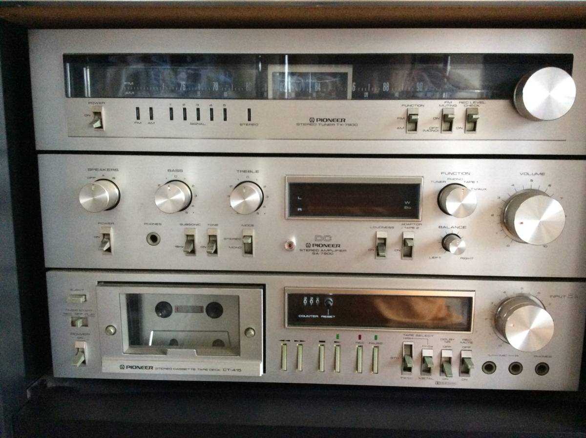 ステレオ一式 アンプカセットチューナーターンテーブル Pioneer 